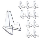 1/5/10 Pcs Acrylic Stands Small Coin Home Display Holder Easel Card Stand Rack