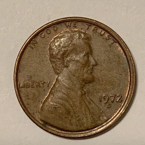 1972 S Lincoln Memorial cent Cover