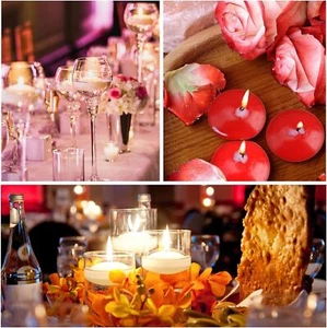 20x Floating Candles Unscented Long Burning Time Tealights Christmas Party Decor - Picture 1 of 15