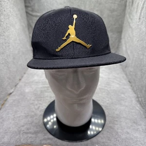 jordan jumpman snapback hat Youth Adjustable Cap Black Gold Logo Pro Ingot Metal - Picture 1 of 8
