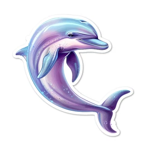 Dolphin, Sealife, Vinyl Sticker, Water Resistant, Indoor Use, 2 Sizes - Picture 1 of 1