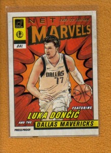 Luka Doncic 2021-22 Donruss Basketball Net Marvels Press Proof Gold #1