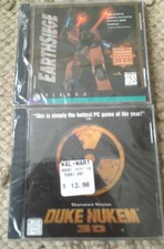 Duke Nukem 3D + earthsiege PC Shareware Version RARE NEW SEALED Jewel