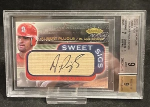 2001 Fleer Showcase Sweet Sigs Lumber Albert Pujols Autograph On-card BGS 9 RC - Picture 1 of 3