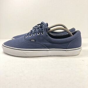 Vans Mens Shoe Blue Size 13 Canvas Skateboard Sneakers Casual Off The Wall
