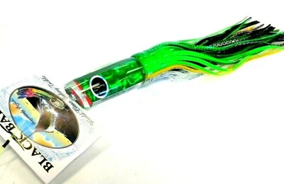 Black Bart 1656 Angled Nose Trolling Lure Med-Hvy - GREEN FOIL / GREEN BLACK DOT - Image 1 of 4