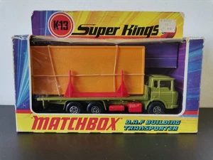 MATCHBOX SUPER KINGS K-13 DAF BUILDING TRANSPORTER - Foto 1 di 9