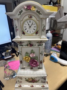 Royal Albert Old Country Roses Grandfather Clock - Picture 1 of 6