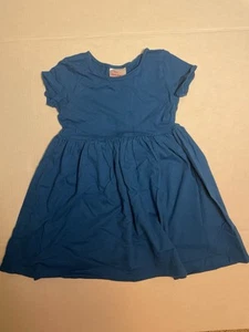 Hanna Andersson Girls Dress Blue Size 110 US 5 Short Sleeve - Picture 1 of 3