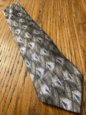 Vintage EUC J. Ferrar Geometric Silk Tie Necktie Men’s USA Made - Image 1 of 4