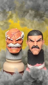 Lot de 2 figurines invincibles peintes Tragg & Conquest Custom Head échelle 1/12 - Photo 1/1