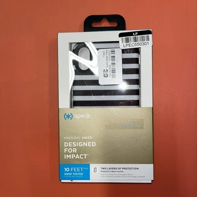 Funda Speck Apple iPhone XR Presidio Tintada - Rayas Doradas Moteadas/Gris Mármol Foto 1 de 3