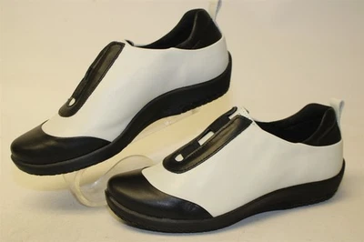 Arcopedico Suave Negro Blanco Cuero Sin Cordones NUEVO Vanda Mujer 6.5 37 Zapatos 6005 Foto 1 de 4