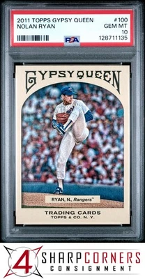 2011 TOPPS GYPSY QUEEN #100 NOLAN RYAN RANGERS HOF PSA 10 - Image 1 of 3