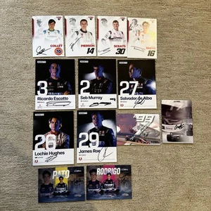 Juego de 13 cartas FIRMADO INDY NXT 2025 INDYCAR Collet ROAD AMERICA ganador - Imagen 1 de 11