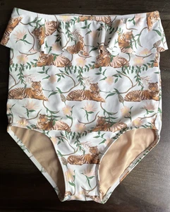 Kortni Jeane Swimsuit Bottoms Tiger Print Sz 10/ 11 - Picture 1 of 5