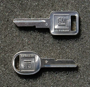 Buick Cadillac Chevy Oldsmobile Pontiac B50 B51 OEM Key Blanks Blank - C/D Keys - Picture 1 of 1