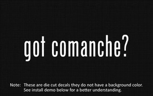 (2x) got comanche? Sticker Die Cut Decal vinyl - Bild 1 von 1