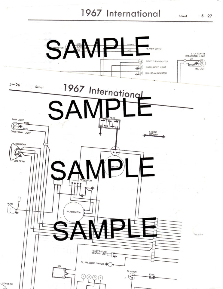 1974 FORD BRONCO "U" MODEL U100 74 WIRING GUIDE CHART DIAGRAM - Image 1 of 1