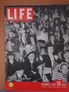 LIFE Magazine, Nov. 4, 1940 1940 Presidential Campaign, Occupied Paris, L109 - Picture 1 of 2