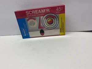 Vintage New Scotch SCREAM'R Blank Audio Cassette Tape Original Packaging 3M 1990 - Picture 1 of 3