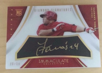 2015 帕尼尼纯洁系列 Yasmany Tomas 钻石签名 RC #06/15 — 第 1/2 张图片