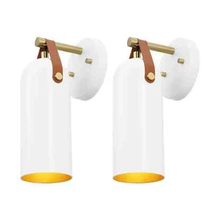 A pair of Caniah Light Iron Dimmable Armed Sconce Mid Century Lamp Light Sconce - Picture 1 of 10
