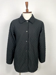 Barbour Black Snap L208 Tailored M/Fibre Quilt Men's Jacket Sz USA 10 EU 40 - Picture 1 of 18