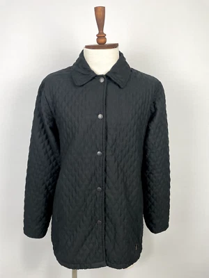 Barbour Black Snap L208 Tailored M/Fibre Quilt Men's Jacket Sz USA 10 EU 40 - Image 1 of 4