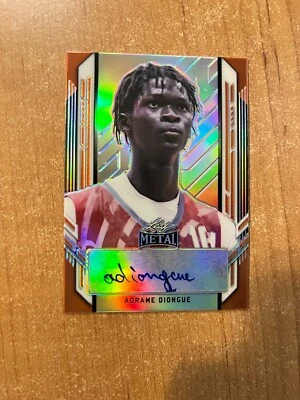 2021-22 Leaf Metal Basketball - Adrame Diongue - Orange Chrome Auto #d 1/7 - Image 1 of 2