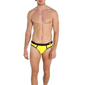 Diesel UMBR-Andre 0JMAM Mens Briefs 1x Pack Stretch Soft Cotton Underwear Yellow - Picture 1 of 7