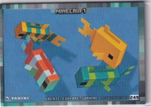 Panini Minecraft 3 Create, Explore, Survive Trading Card No. 249 Fish Holo - Picture 1 of 2