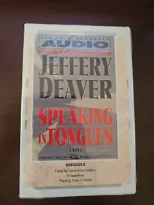 Speaking in Tongues by Jeffery Deaver 2000 4 Cassettes Audiobook New sealed - Picture 1 of 2