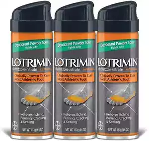 Athlete's Foot Deodorant Antifungal Powder Spray, 4.6 Ounces Pack of 3 - Picture 1 of 1