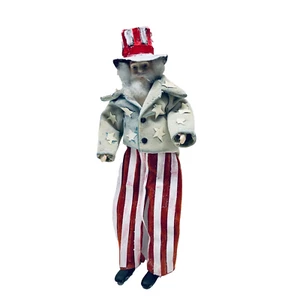 Antique Uncle Sam 7" Porcelain Cabinet Doll - Picture 1 of 5