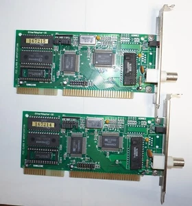 2x EtherAdapter-16 Ethernet Adapter ISA fortlaufende Nummer - Zdjęcie 1 z 3