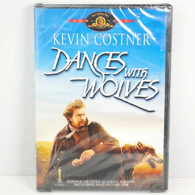 Dances With Wolves (DVD, 1990)  Kevin Costner Movie Full Frame NEW SEALED - Image 1 of 4