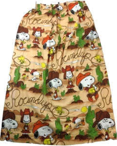 Vintage 1960er Sears PEANUTS Snoopy Flächenvorhang Gardine Cowboy Western 25"x62" - Bild 1 von 6
