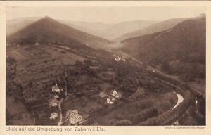 Zeppelin Postcard Germany Aerial View Gustav Eyb - View of area around Zabern - Picture 1 of 2