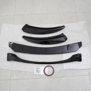 Parachoques delantero divisor brillo labial negro 2007-2013 para BMW Serie 1 E82 E88 M Sport - Imagen 1 de 16