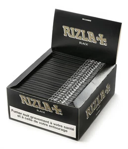 1 caja - Rizla Black Ultra delgado King talla Slim papel rodante - total 1600 papeles - Imagen 1 de 3