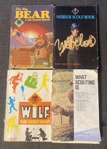Lot Of 4 Boy Scouts of America Books Webelos, Wolf, Big Bear Cub Scout, What Is. - Picture 1 of 11