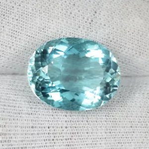 12.82 ct ULTIMATE HOT NEON GREEN BLUE NATURAL FLUORITE WELL CUT See Vdo N1 - Picture 1 of 2
