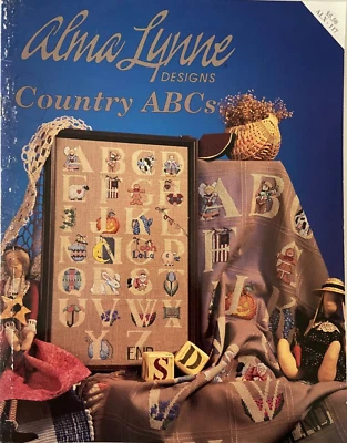 Country ABC's Cross Stitch Booklet- Alma Lynn Designs, 26 alphabet designs - Image 1 of 3
