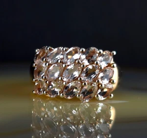 Ring Silber 925 Morganit rosa 19,5 mm Gold Harry Ivens - markant & modern - Bild 1 von 13