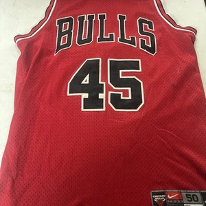 Michael Jordan Bulls Nike Jersey Red Jersey New 50 - Picture 1 of 5