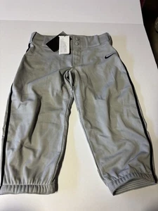 Nike Vapor Select High Baseball Pants Grey 3/4 BQ6444-052 Boys YOUTH - Picture 1 of 5