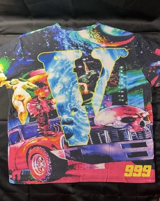 Vlone X Juicewrld Cosmic Space Galaxy All-Over Print T-shirt Juice World XXL - Image 1 of 3