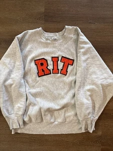 Vintage 1980s RIT Rochester Institute of Technology Champion reverse weave M - Bild 1 von 9