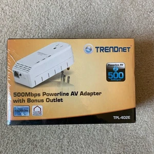 TRENDnet TPL-402E2K 500Mbps Powerline AV Adapter Kit - Afbeelding 1 van 6